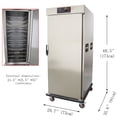 thumbnail image 2 of Commercial Insulated Food Cabinet 11 Layers Stainless Steel Single Door Food Warmer Cabinet 220V, 2 of 12