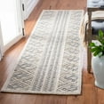 thumbnail image 2 of SAFAVIEH Trace Alexanndria Geometric Striped Area Rug, Grey/Beige, 4' x 6', 2 of 7