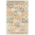 thumbnail image 2 of Alfa Rich 5x7 Area Rugs, Ultra-Thin Boho Orange Blue Beige Cream Rug, Non-Slip Machine Washable, Easy Clean, Pet Friendly Rugs, 2 of 6
