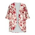 thumbnail image 3 of Hvot&aat Women's Summer Beach Hawaiian Cardigan Loose Fit Casual Cover Up Swimwear Cooling Chiffon Cardigan, 3 of 5