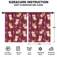 thumbnail image 2 of Blackout Kids Curtains,Christmas Corgi Childrens Insulated Curtains Set Of 2,Bedroom Essentials,Toddler Room Decor 42"x54"(106x137cm), 2 of 4