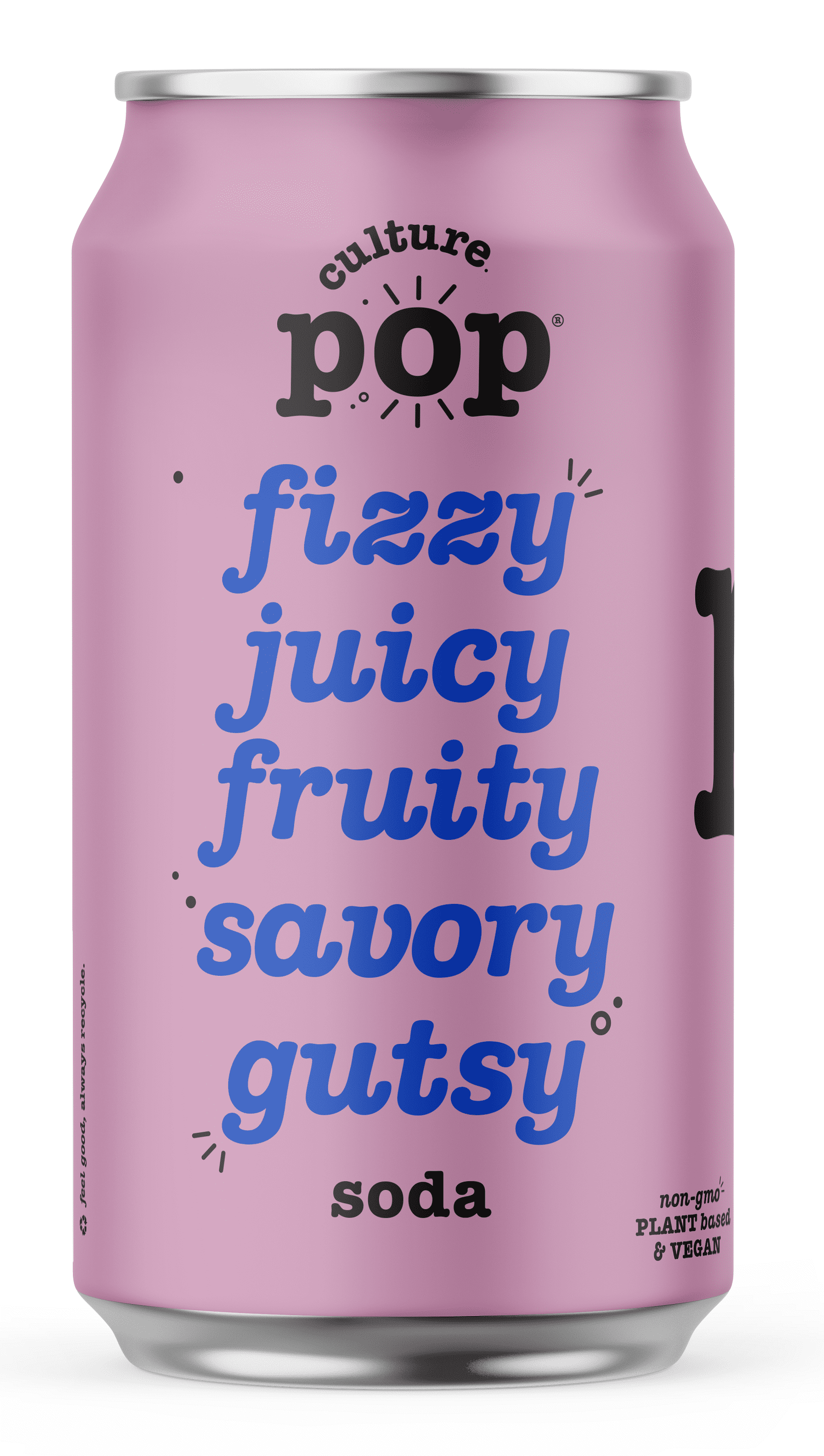 Culture Pop Sparkling Probiotic Soda, Wild Berries, 12 Fl Oz Cans