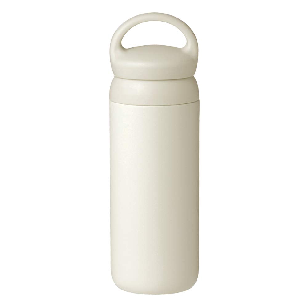 KINTO Day-Off Tumbler 500ml (16.9 Fl Oz) - Vacuum Insulated Stainless Steel Travel Mug With Handle, Pink