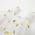 thumbnail image 6 of Odeerbi Girls Princess Dress Toddler Girls Clothes Party Tulle Tutu Dress Summer Lovely Sweet Dress Strap Sleeveless Embroidered Flowers Printed Lace Sundress Yellow 3 Years, 6 of 9