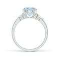 thumbnail image 2 of Angara Natural 2.2 Ct. Aquamarine Solitaire Ring in 14K White Gold for Women (Ring Size: 3.5), 2 of 10