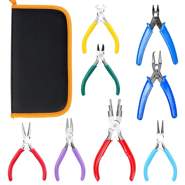 Set para hacer joyas Pliers Swepeet de 9 piezas con funda