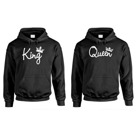 KING and QUEEN - Couples TWO Hoodie COMBO (Best Deals On Hoodies)