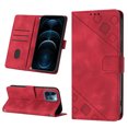 thumbnail image 1 of Compatible with iPhone 12 Pro Max Classic Embossed PU Leather Case with Card Holder Shockproof Cover, 1 of 5