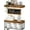 A. Brown, variant on ‎Bathroom Shelves Over Toilet - Paper Storage Wall Mounted Farmhouse Decor Decorations Aesthetic Décor Sign Small Floating Shelf 2+1 Set 16 inch