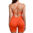 thumbnail image 6 of Gamivast Yoga Rompers for Women One Piece Scoop Neck Top & Shorts Jumpsuit Workout Bodysuit Stretchy Activewear Gym Unitard Summer Sporty Outfits, 6 of 6