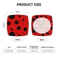 thumbnail image 6 of Gaeub Ladybug Pattern Square Chair Seat Covers, Stretch Fitted Printed Chair Seat Cushion Cover for Kitchen, Office - One Size, 6 of 9