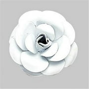 Jubilee Collection MG2300 Small Metal Rose Magnet - White - 1 Only