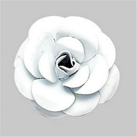Jubilee Collection MG2300 Small Metal Rose Magnet - White - 1 Only