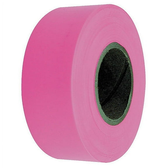 3PC ZoroSelect Flagging Tape, Fluorescent Pink, 150 ft
