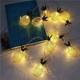 thumbnail image 4 of Luces De Cadena De Piña Solar Luz De Decoración De Habitación Led De Moda Luces De Navidad Duraderas Luces De Cadena Con Luz Blanca Cálida Para Jardín Patio Dormitorio Yuarrent HA019028-00, 4 of 7