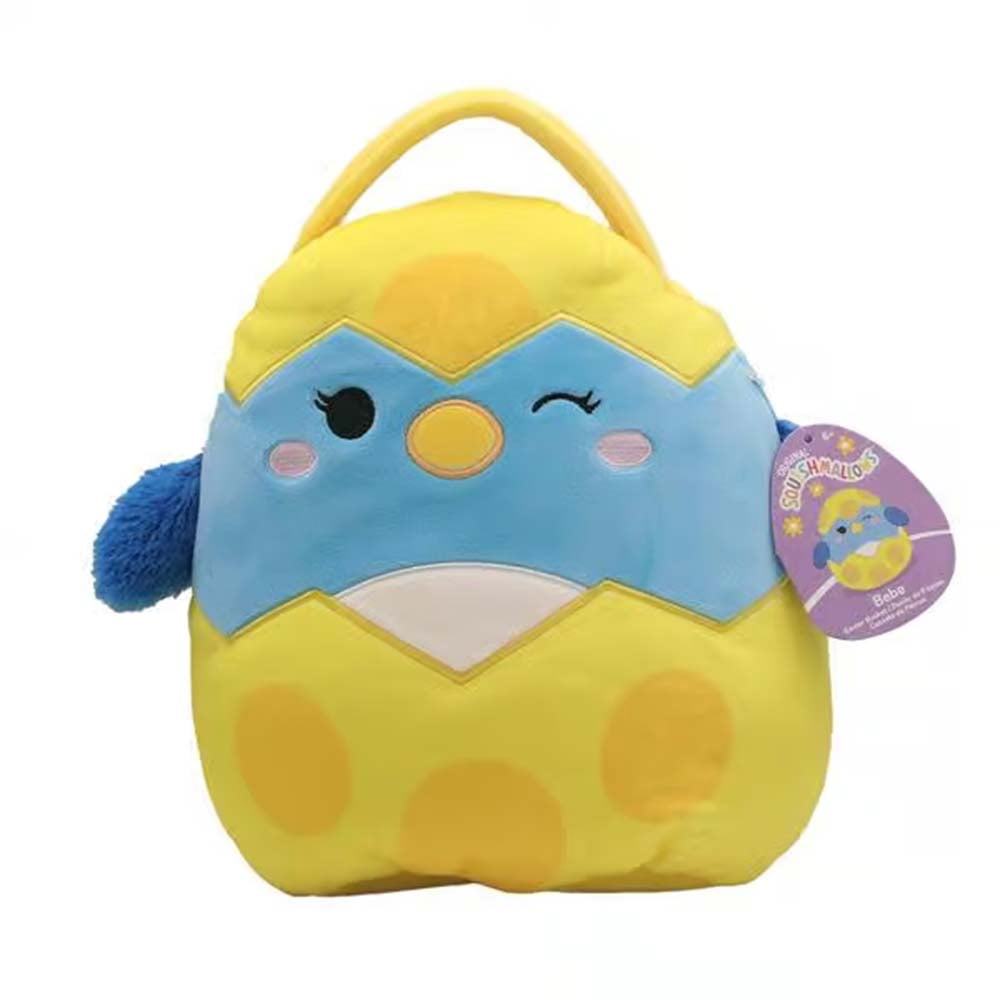 Squishmallows Bebe the Bluebird Plush Easter Basket Treat Pail 10"