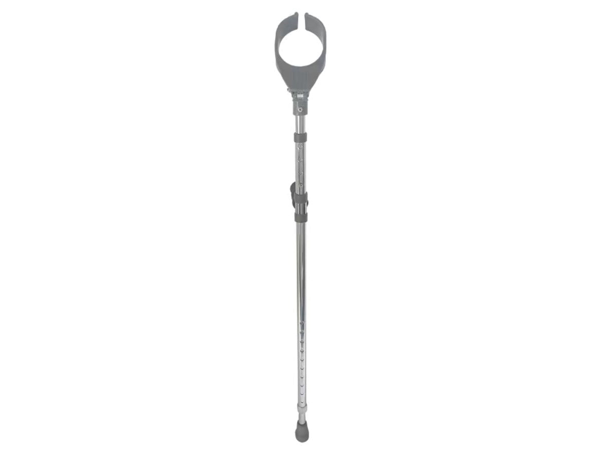 MPM Forearm Crutches (1 Pair), Adjustable with Handle Pad, Heavy Duty for Standard and Tall Adults, Lightweight Aluminum Mobility Aid Arm Crutches