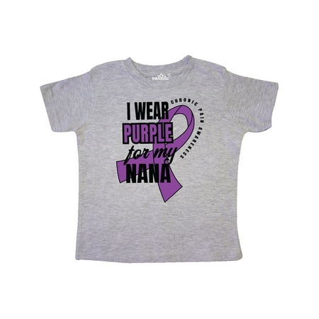 

Inktastic Chronic Pain I Wear Purple For My Nana Gift Toddler Boy or Toddler Girl T-Shirt