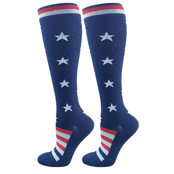 HUPTTEW American Flag Socks For Women & Men And Stripes Patriotic Socks
