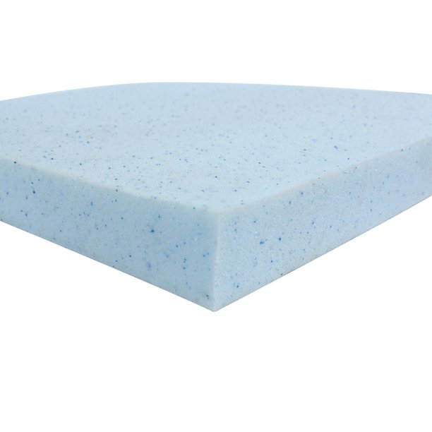 2 Inch High Density Gel Memory Foam King Size Mattress Topper Walmart Com Walmart Com