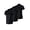Black/Black/Black, variant on Hanes Sport Cool DRI Women's Performance Polo Shirt, 3-Pack Black/Black/Black L