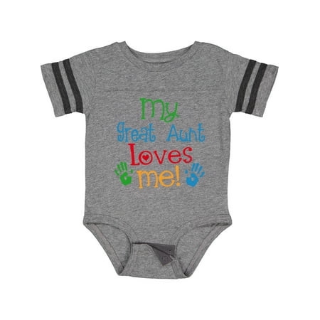 

Inktastic My Great Aunt Loves Me Gift Baby Boy or Baby Girl Bodysuit