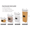 thumbnail image 4 of Airtight Food Storage Containers Set, Vtopmart 32pcs Plastic Kitchen and Pantry Organization Canisters, Black, 4 of 5