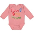 thumbnail image 3 of Inktastic Pepe Grandkids Handprints Boys or Girls Long Sleeve Baby Bodysuit, 3 of 5