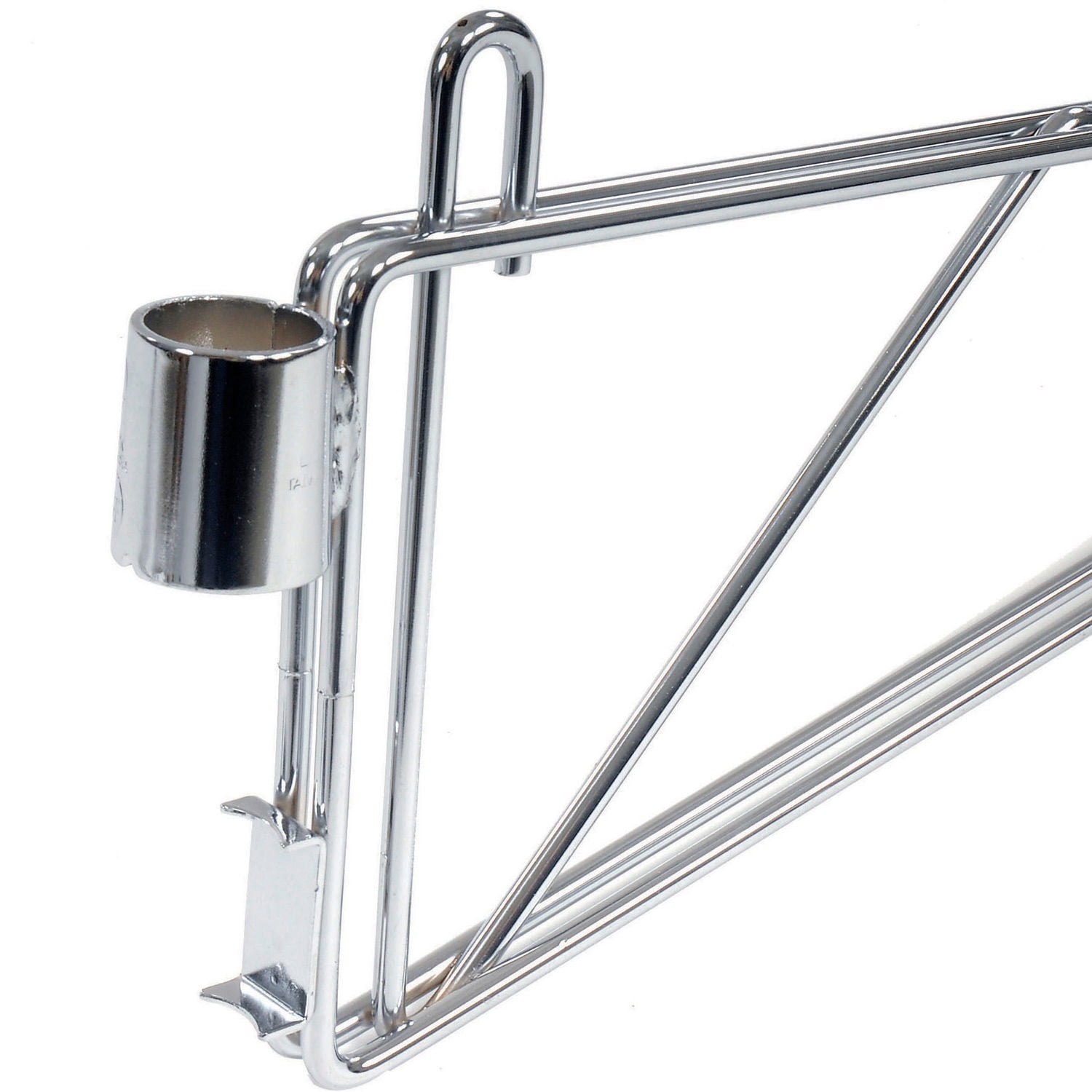Nexel Chrome Adjustable Single Shelf Post Bracket 14""D