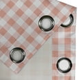 thumbnail image 4 of Ambesonne Checkered Grommet Curtain, Countryside Picnic, 50" x 72", Pale Peach and White, 4 of 6