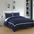 thumbnail image 2 of Chic Home Krystel 2-Piece Embroidered Duvet Cover Set, Twin, Navy, 2 of 3