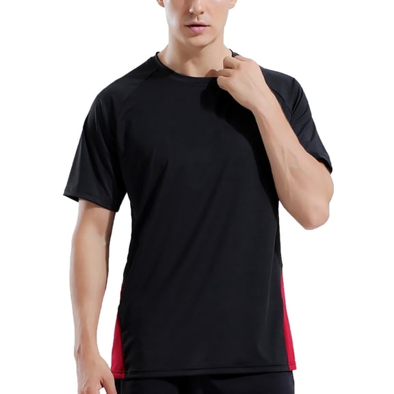 ibiyuan T Shirts for Men Crew Neck Casual Short Sleeve Casual Shirts for Men Summer Solid Color Tee Tops Tops