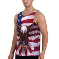 thumbnail image 2 of Logiee USA Eagle with Spread Wings Print Men's Workout Tank Top,Quick Dry Workout Tank Top,Gym Muscle Tee,Fitness Bodybuilding Sleeveless T Shirt-Medium, 2 of 7
