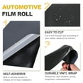 thumbnail image 4 of Uxcell 1Set Carbon Fiber Vinyl Wrap 20" x 1.6ft Self-Adhesive w Scraper Silver, 4 of 7