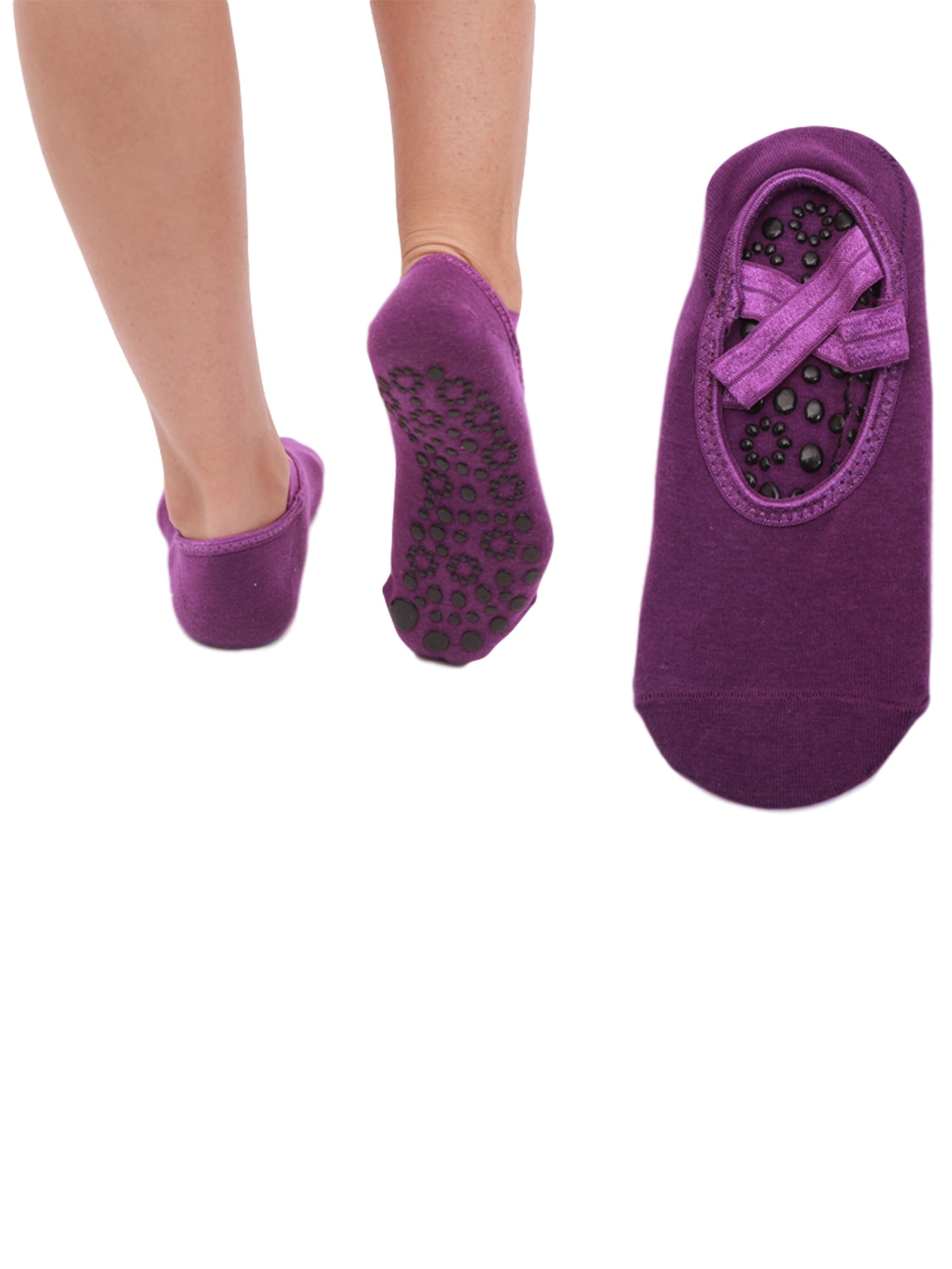 Pudcoco Women NonSlip Yoga Socks With Grip For Pilates Ballet Dance