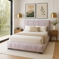 thumbnail image 4 of Ilios Innova | Base de Cama con Cabecera King Size y Sistema Hidráulico para Almacenamiento, Estructura de Madera con Tapizado en Lino color Gris., 4 of 9