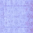 thumbnail image 1 of Ahgly Company Machine Washable Indoor Square Oriental Blue Traditional Area Rugs, 6' Square, 1 of 4