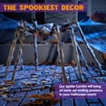thumbnail image 2 of Joyfy 5 ft Giant Spider Halloween Decorations Outdoor,Poseable Scary Spider Lifelike Hairy Prop for Yard,Haunted House,Tree or Porch Party Decorations,Brown, 2 of 7