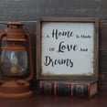 thumbnail image 3 of Vintage Distressed A Home is Made of Love and Dreams Shadow Box Frame Wall Mounted Hanging Decor Art, 9-3/4 x 9-3/4 Inch, 3 of 4