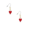 thumbnail image 2 of Delight Jewelry Silvertone Card Suit - Red Heart Gold Tone Infinity French Earrings, 2 of 4
