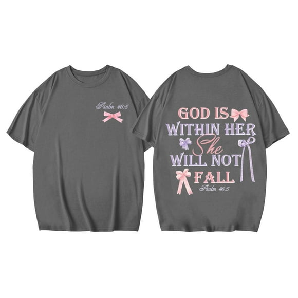 YDLCAFD Long Shirts for Women for Leggings Women's Casual Printed Round Neck Short Sleeved Loose T Shirt Nightshirts for Women Nike T Shirts Women