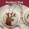 thumbnail image 2 of Hand Embroidery Christmas Ornaments Kit,Topboutique Christmas Embroidery Kit with DIY Material Package for Beginners Adults,Christmas Novice Embroidery Needlepoint Starter Kit,14 Pcs, 2 of 8
