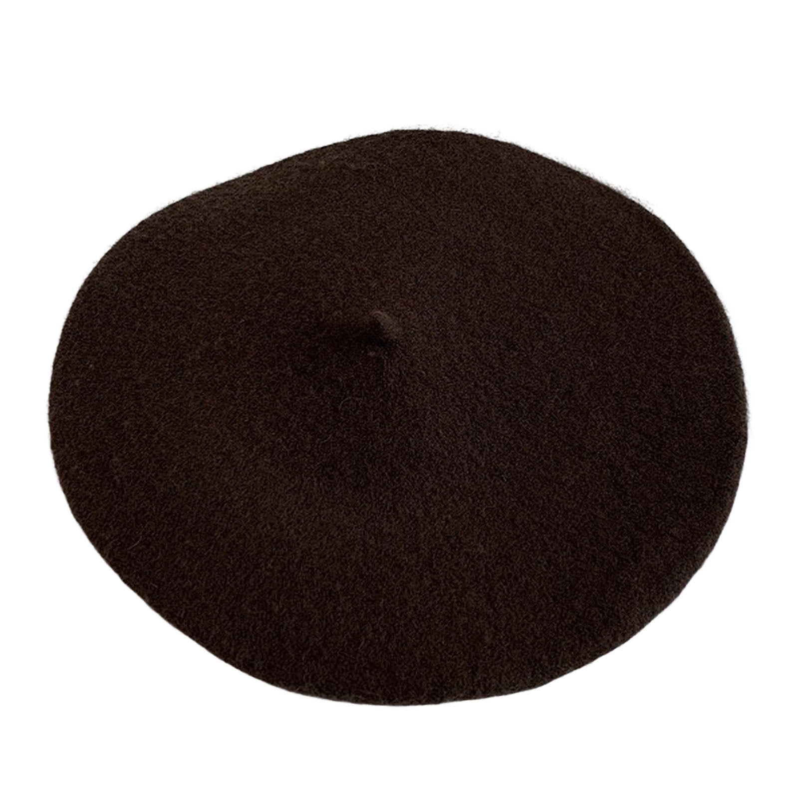 6435 Wool Blend French Beret For Men Women Artist Beanie Solid Color Women Men Wool French Beret Solid Color Warm Beanie Hat  main image 3