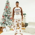 thumbnail image 4 of PatPat Christmas Pajamas Family Matching Pajamas Sets with Cute Gingerbread Man Pattern for Men, Khaki, S, 4 of 18
