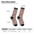 thumbnail image 2 of Pofeuu Foxes Print Crew Socks, Adult Running Hiking Socks for Youth and Adult, 2 of 6