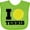 Apple Green, variant on Inktastic Tennis Gift Boys or Girls Baby Bib
