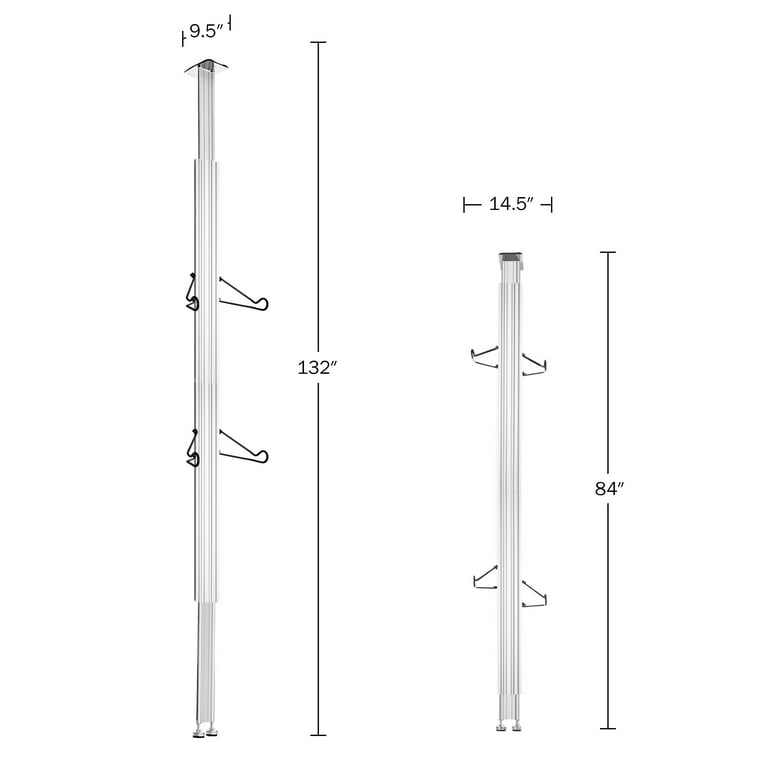 RAD Cycle Bike Rack Floor to Ceiling Tension Bicycle Hanger for 2 Bikes