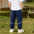 thumbnail image 6 of Qingpeng Boys Girls Casual Sweatpants Elastic Waist Side Pocket Outdoor Running Jogging Long Athletic Pants for Kids, 6 of 7