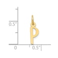 thumbnail image 3 of Diamond2Deal 14K Yellow Gold Small Slanted Block Letter P Initial Pendant for Women, 3 of 5