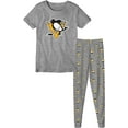 thumbnail image 1 of Youth Pittsburgh Penguins Short Sleeve T-Shirt & Pants Sleep Set - Size 8, 1 of 4